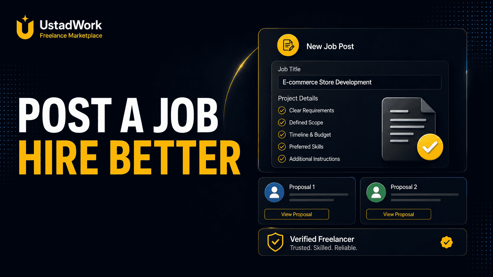 Startup MVP web developer hiring guide with freelancer shortlist cards, milestone checklist, verified proof, and project risk flags.