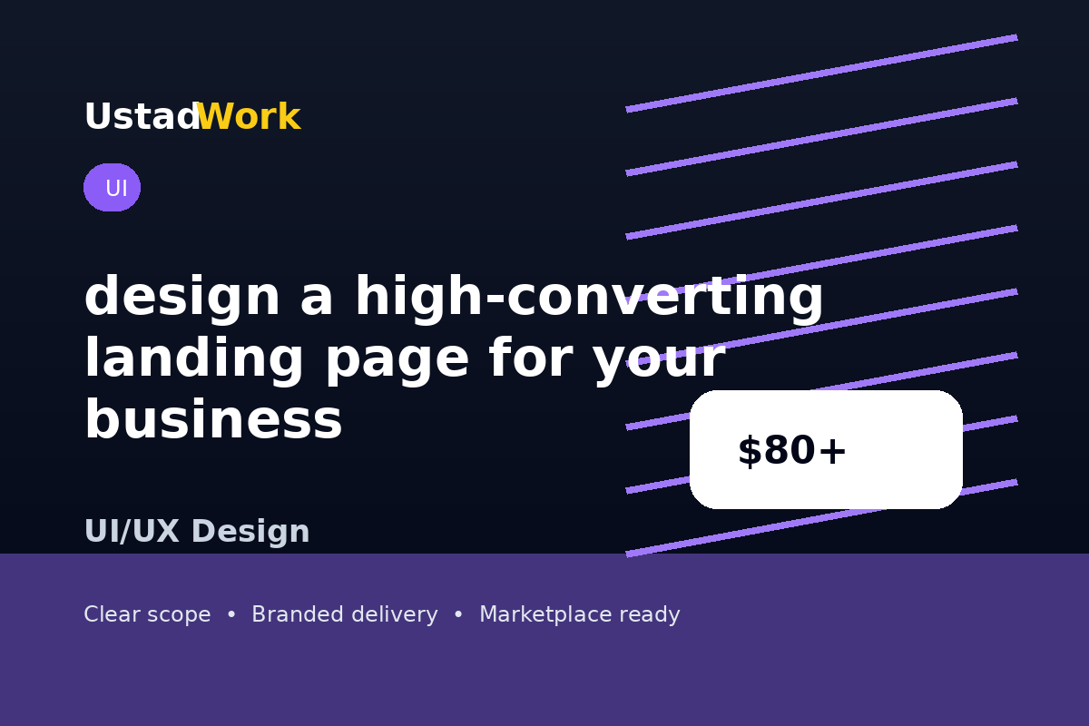 I will design a high-converting landing page for your business