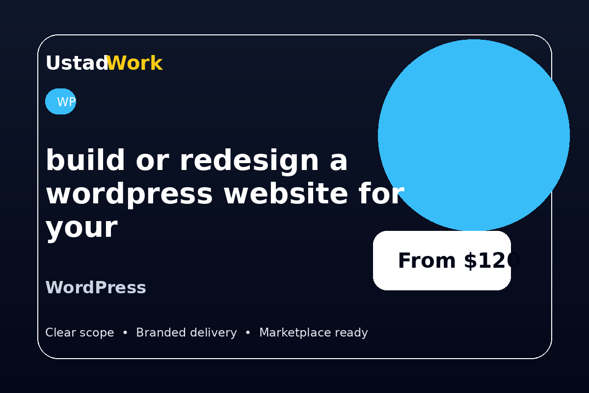 I will build or redesign a wordpress website for your brand