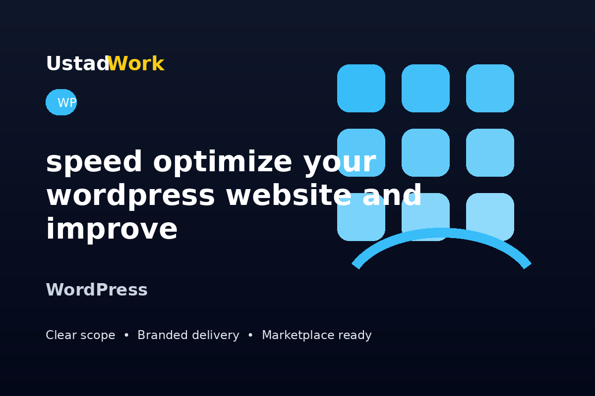 I will speed optimize your wordpress website and improve core web vitals