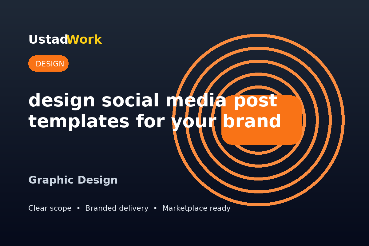 I will design social media post templates for your brand